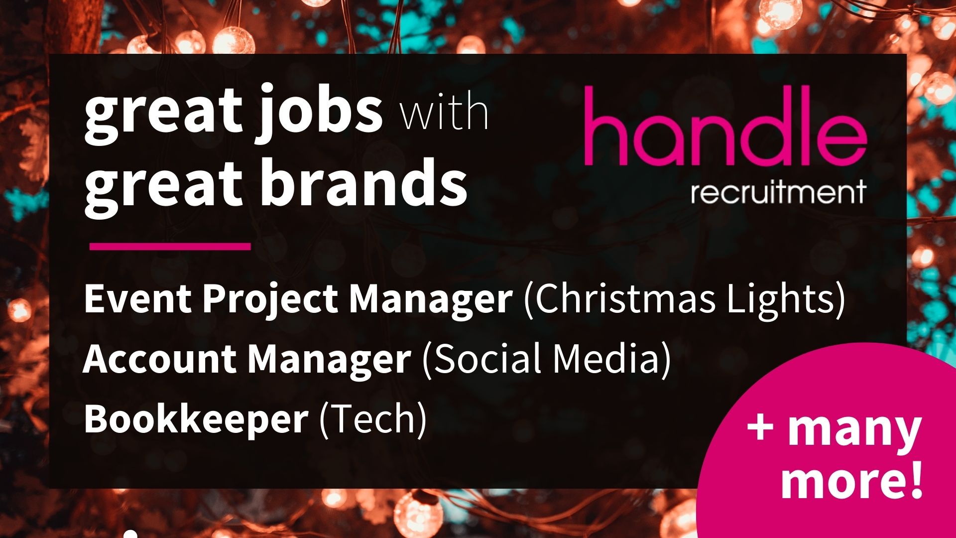 Great Jobs with great brands - Handle Recruitment