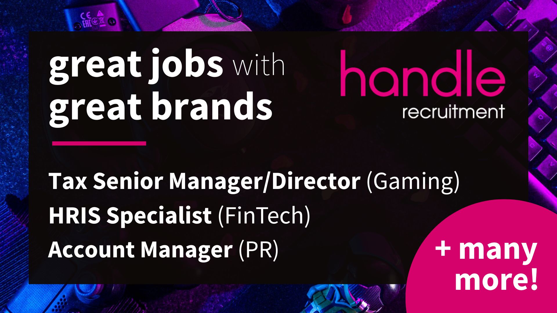 Great Jobs with great brands - Handle Recruitment