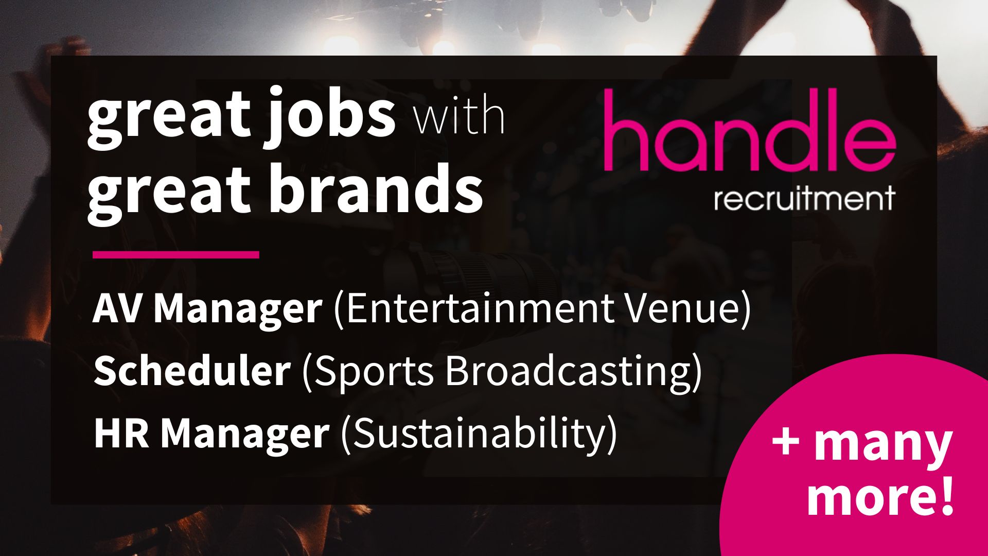 Great Jobs with great brands - Handle Recruitment