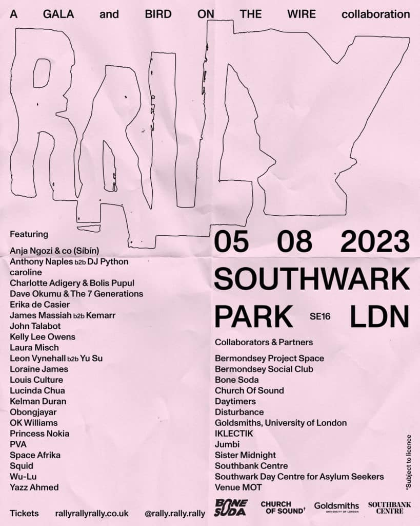 Rally Festival lineup