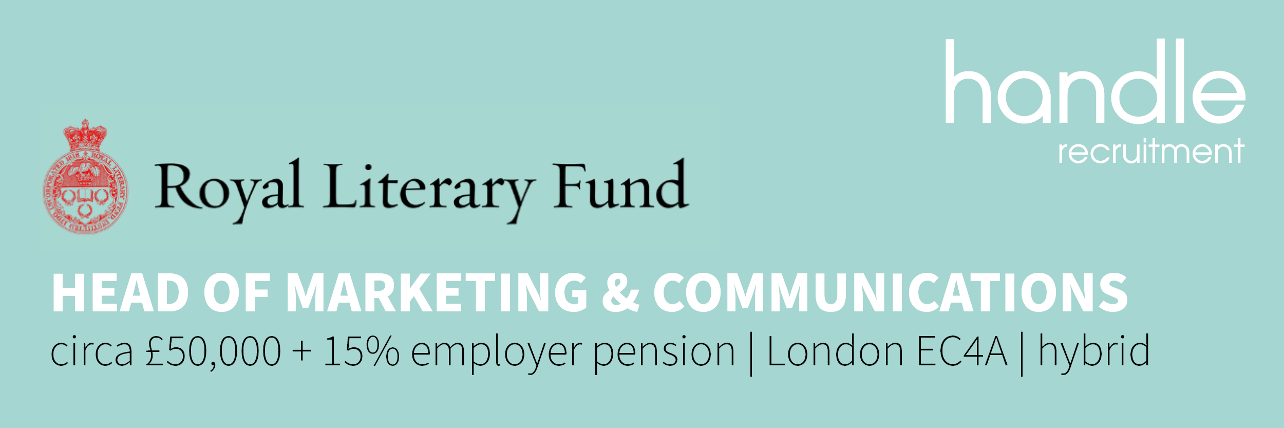 Head of Marketing & Communications - Royal Literary Fund