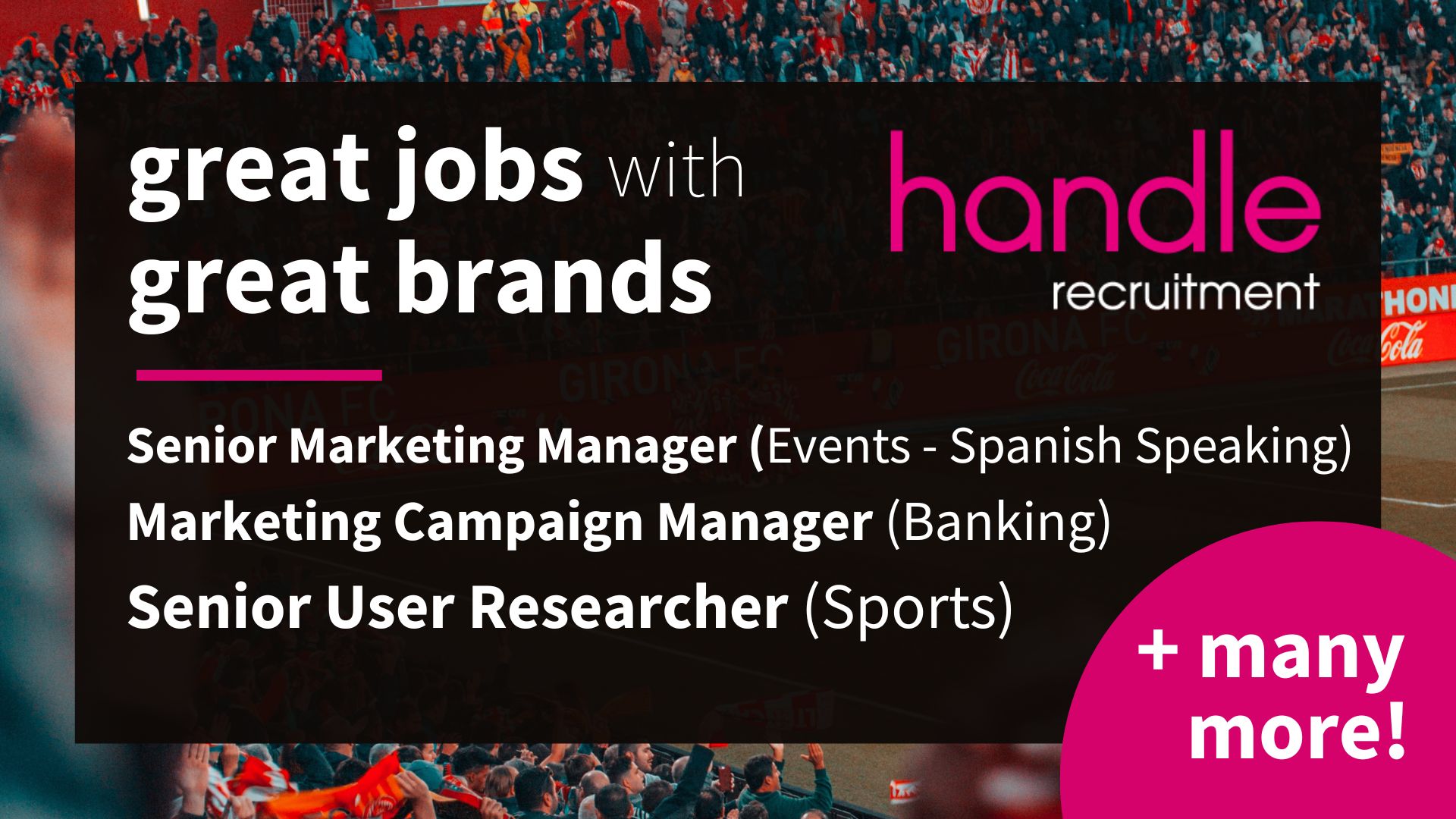 Great Jobs with great brands - Handle Recruitment