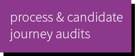 process & candidate journey audits - handle recruitment
