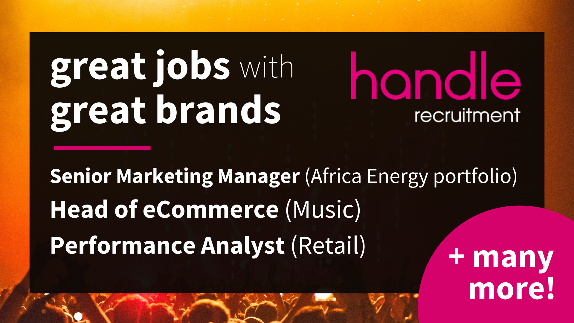 Great Jobs with great brands - Handle Recruitment