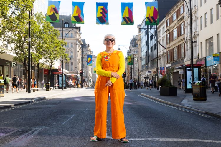 Morag Myerscough on Oxford Street