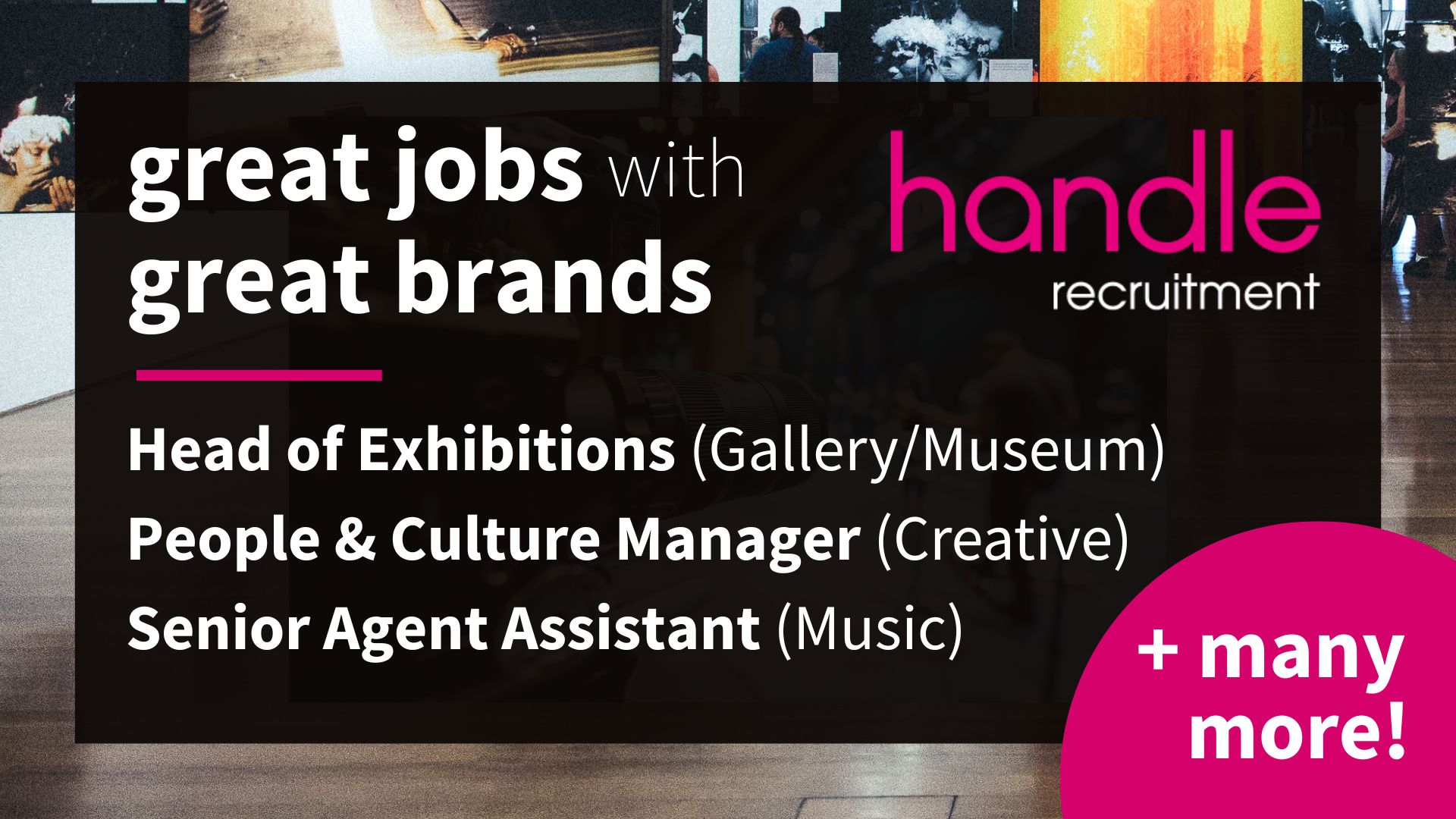 Great Jobs with great brands - Handle Recruitment