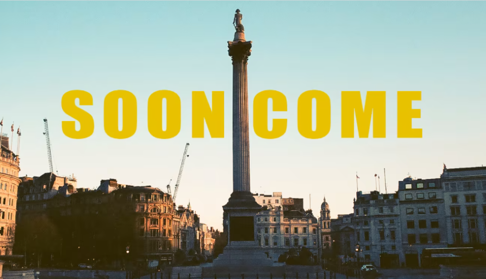 nelson's column in trafalgar square at sunset