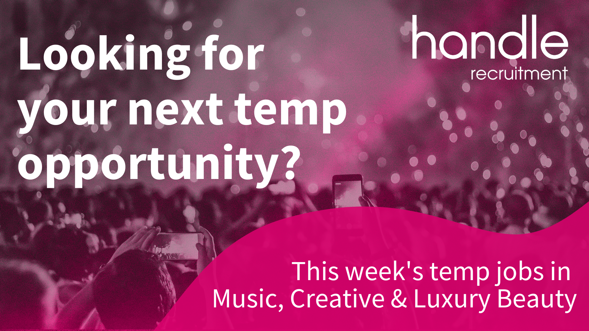 Temp opportunities with Handle Recruitment