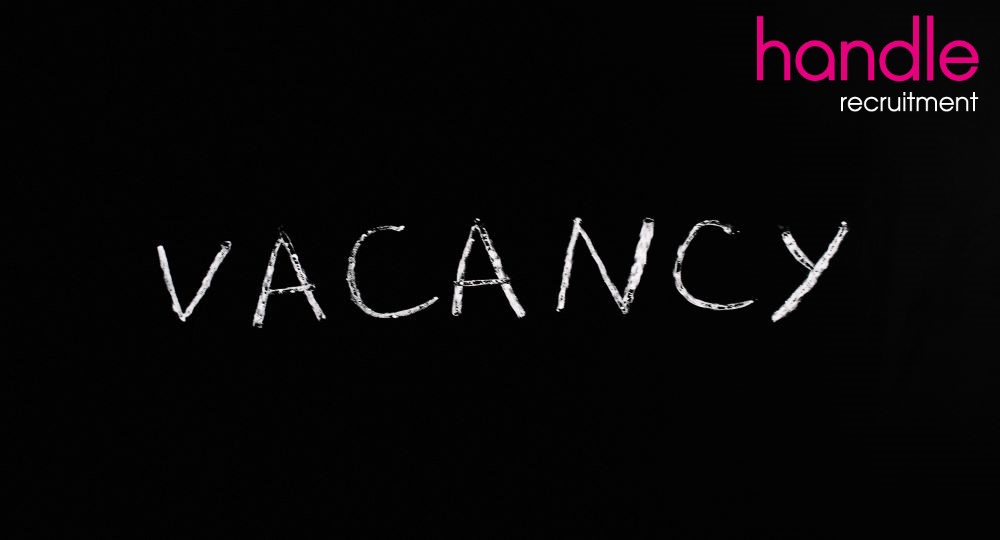 Vacancy written on chalkboard - Handle recruitment