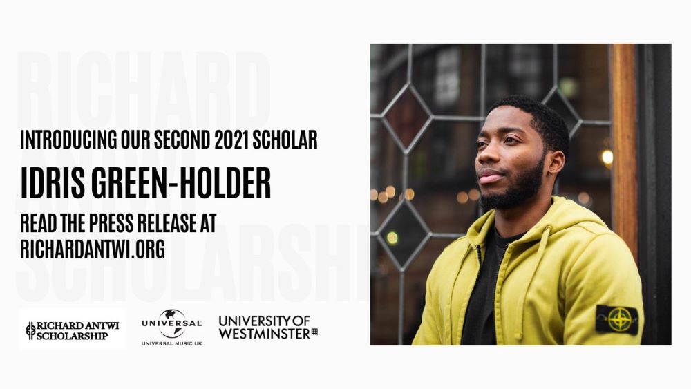 Idris Green-Holder receives second award from the Richard Antwi Scholarship
