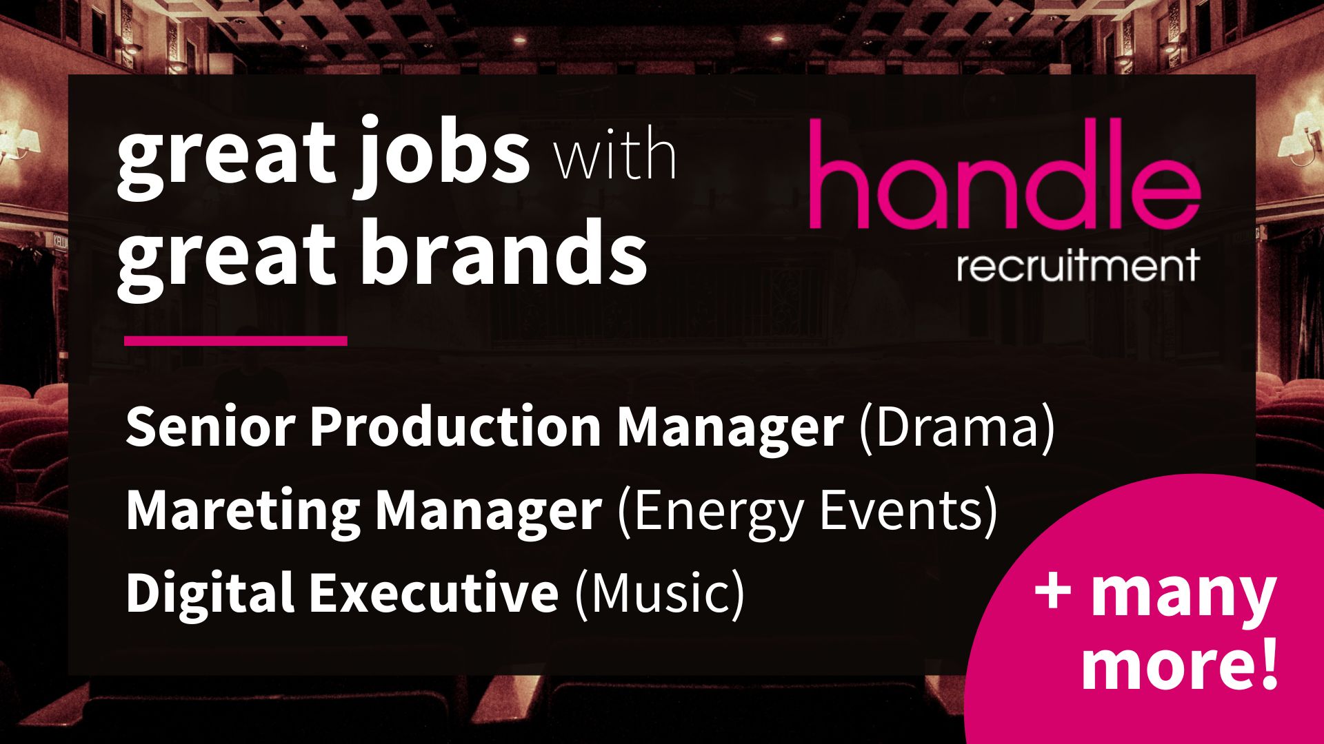 Great Jobs with great brands - Handle Recruitment