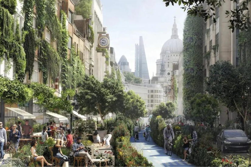Visualisation of green Central London