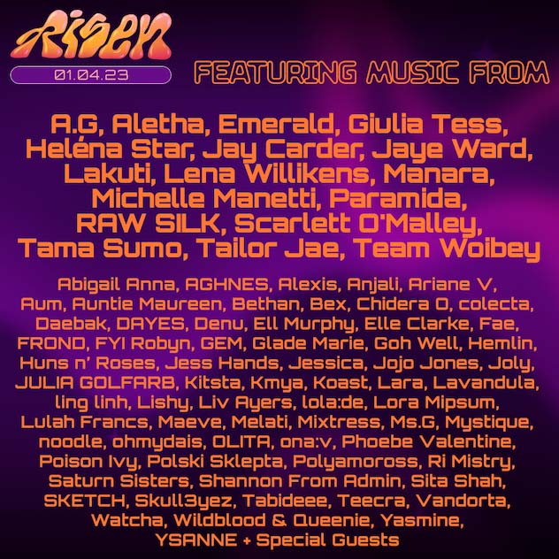 London Risen festival 2023 lineup