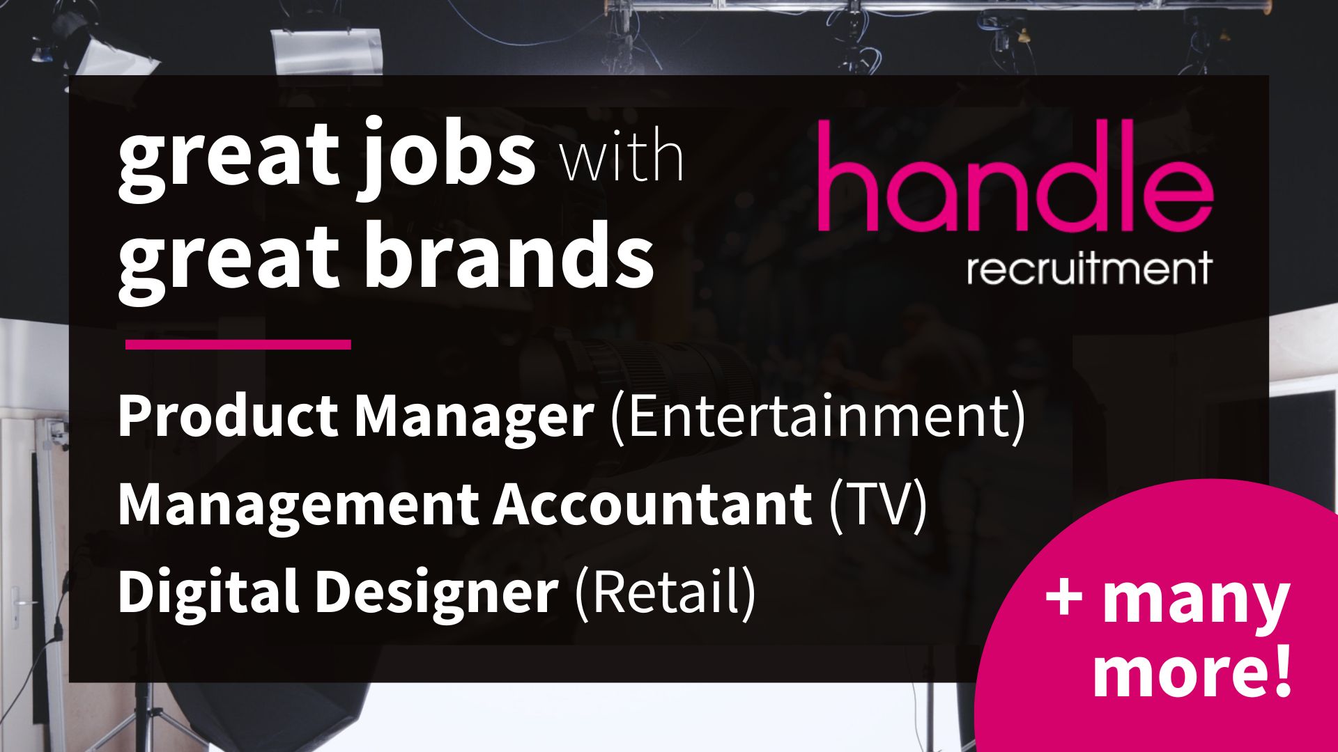 Great Jobs with great brands - Handle Recruitment